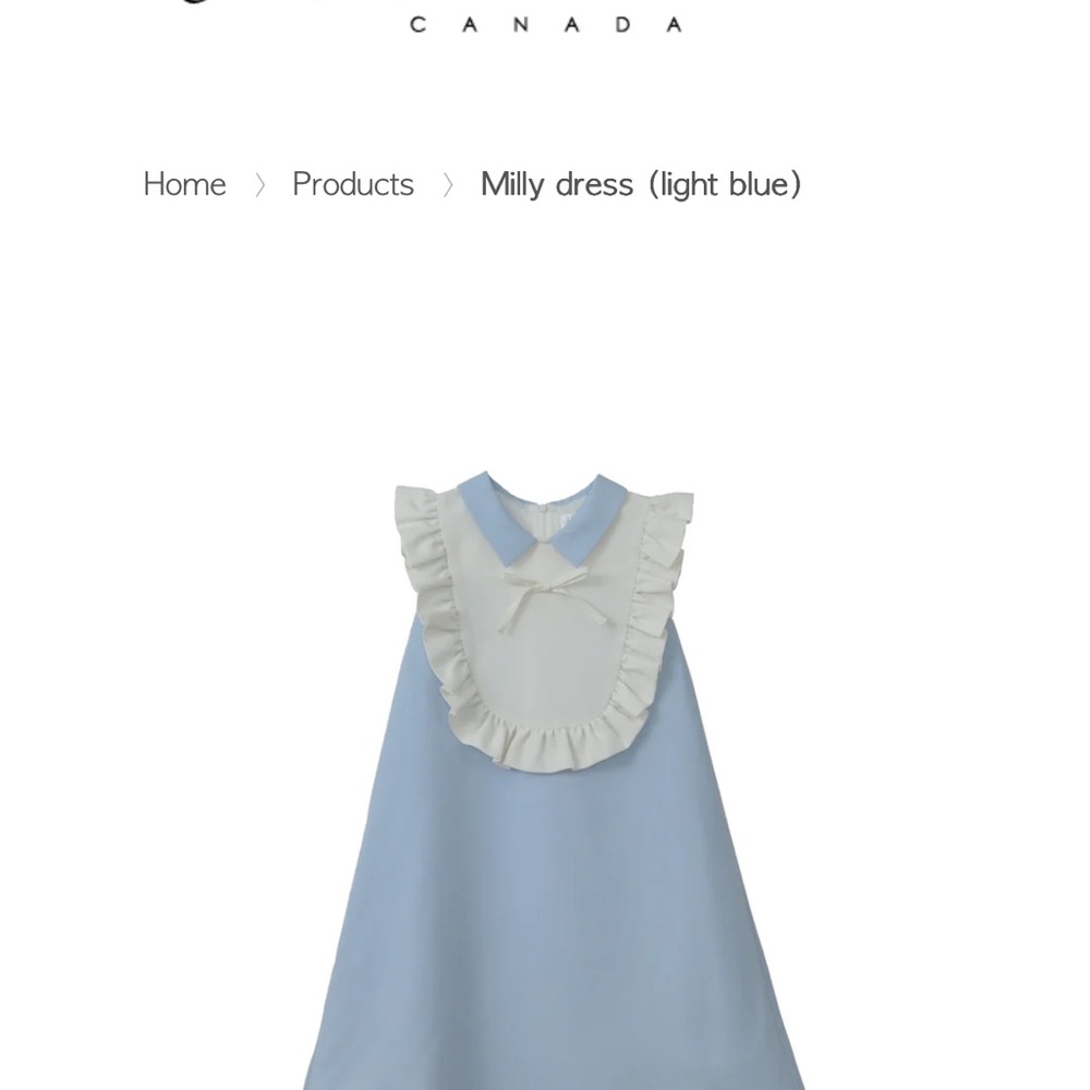 Light Blue Milly Dress with Ruffles Size 6 Aisabobo